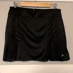 Black Pleated Golf Skort